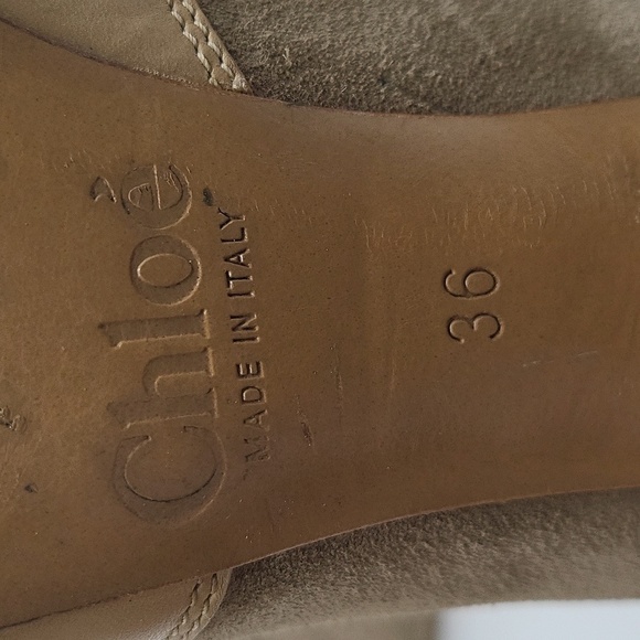 564- Chloe Ankle Boots Size 6 B Made In Italy - Picture 8 of 11